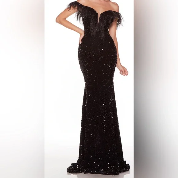 Alyce Paris | Dresses | Alyce Paris Black Sequin Formal Dress Style 6373  Size | Poshmark